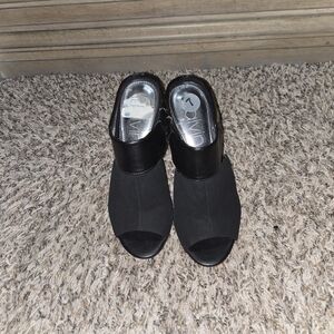 Calvin Klein Black Peep-Toe Women's Shoes